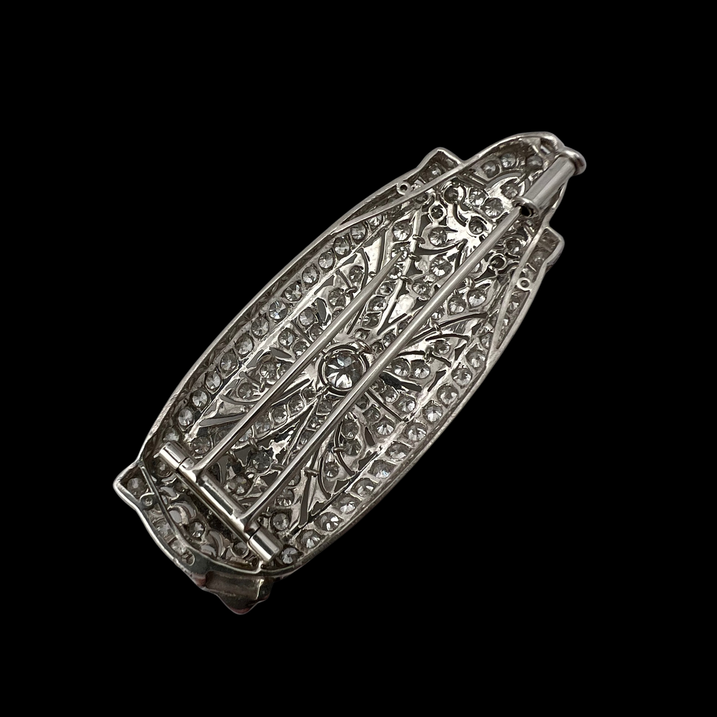 Belle Epoque Platinum and Diamond Brooch
