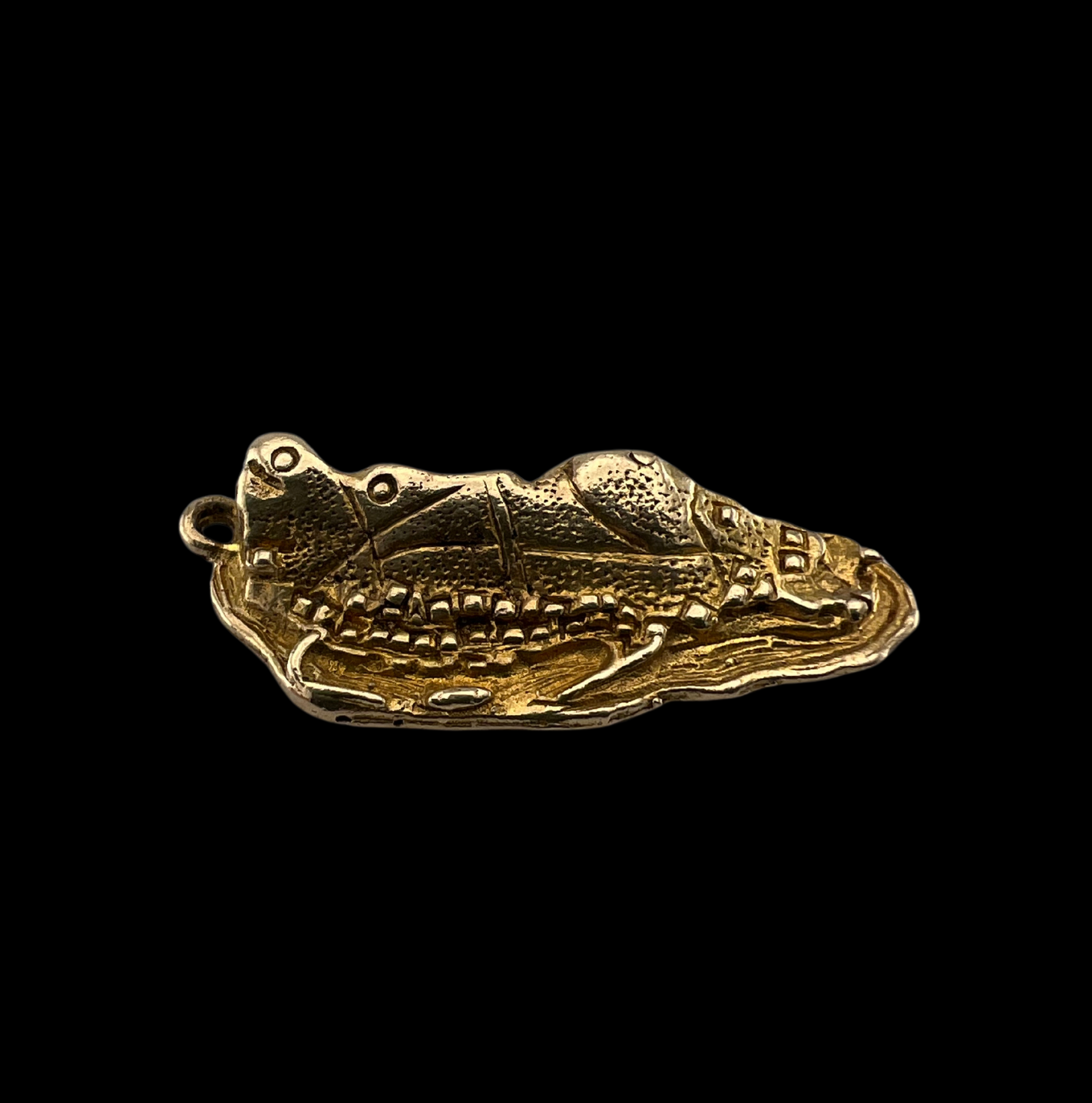 Vintage 9ct Gold Topographical Rock of Gibraltar Charm Pendant