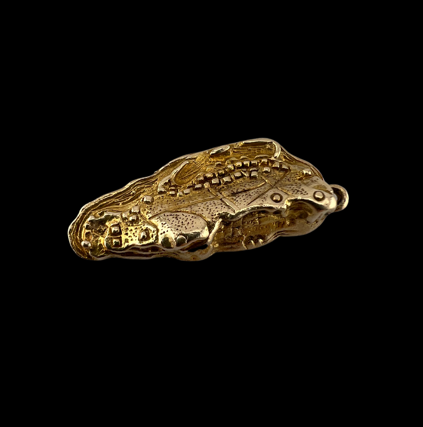 Vintage 9ct Gold Topographical Rock of Gibraltar Charm Pendant