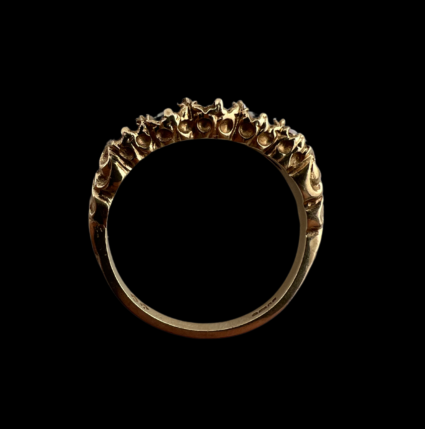 9ct Gold and Opal Five Stone Ring