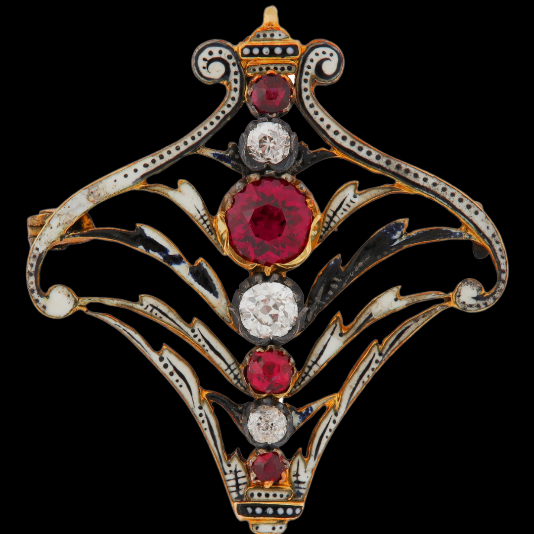 CARLO & ARTHUR GIULIANO BROOCH