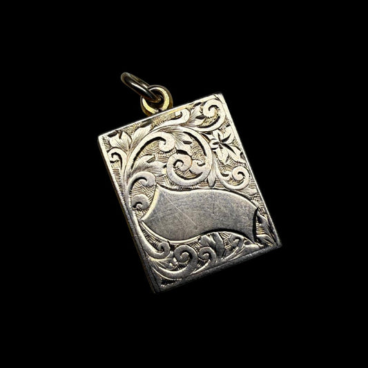 Vintage 9ct Gold Book Locket Charm – Solid Yellow Gold, Hallmarked