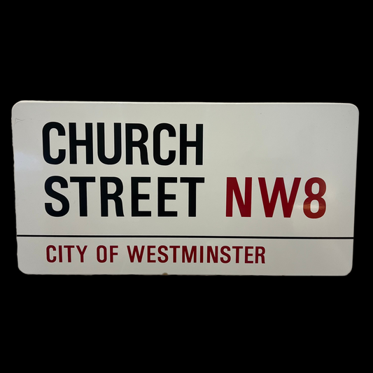 London Enamel Street Sign NW8