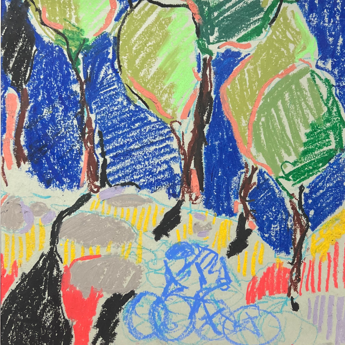 Man On Bike by Alice Barker (Cont.)