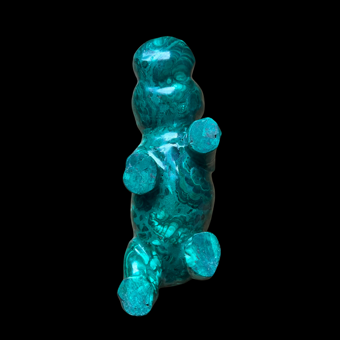 Malachite Carved Hippopotamus