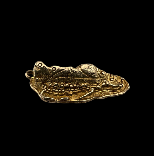 Vintage 9ct Gold Topographical Rock of Gibraltar Charm Pendant