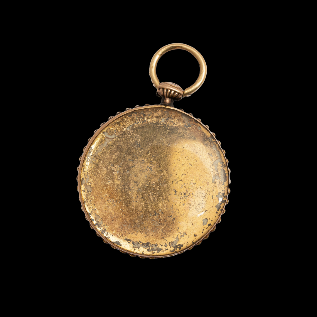 Gold & Enamel Cherub Locket