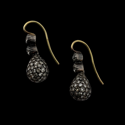 Diamond Egg Earrings